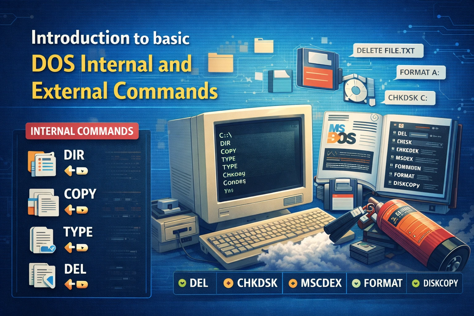 Introduction to Basic DOS Internal and External Commands
